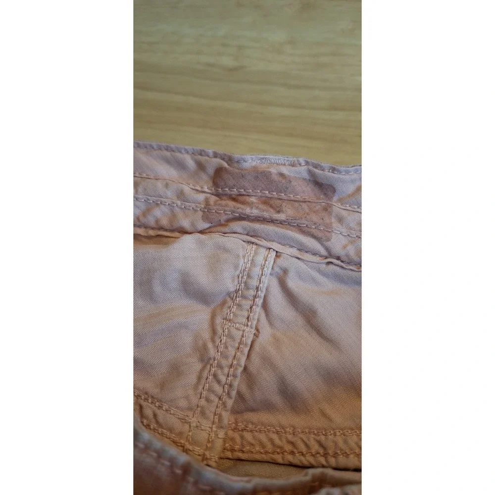 Stitch's Jeans Mens Corduroy Pants 31x32 Rustic Rust Straight Leg Distressed